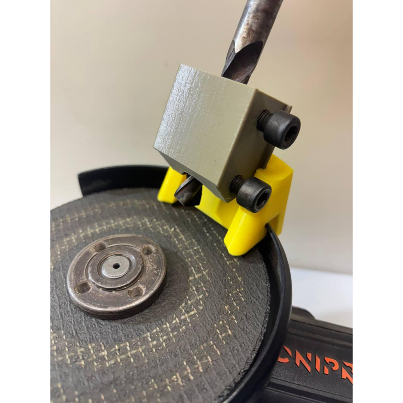 Універсальна насадка от 2 до 15 мм під зачистний диск для заточування свердел на болгарку