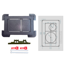 Кнопка для прихованого монтажу зливної інсталяції.