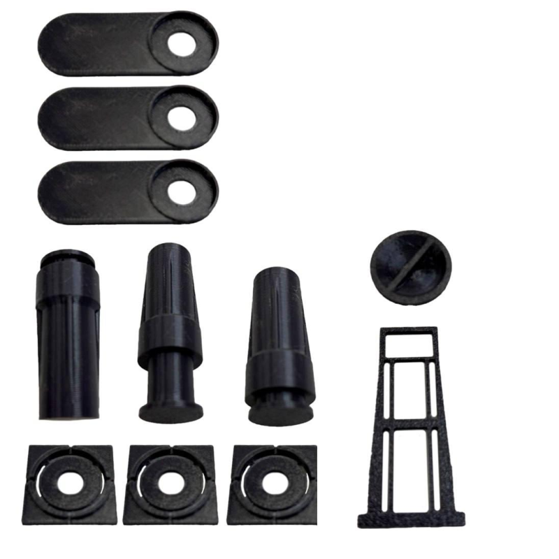 Набір прихованих тримачів для рушників (3 шт)