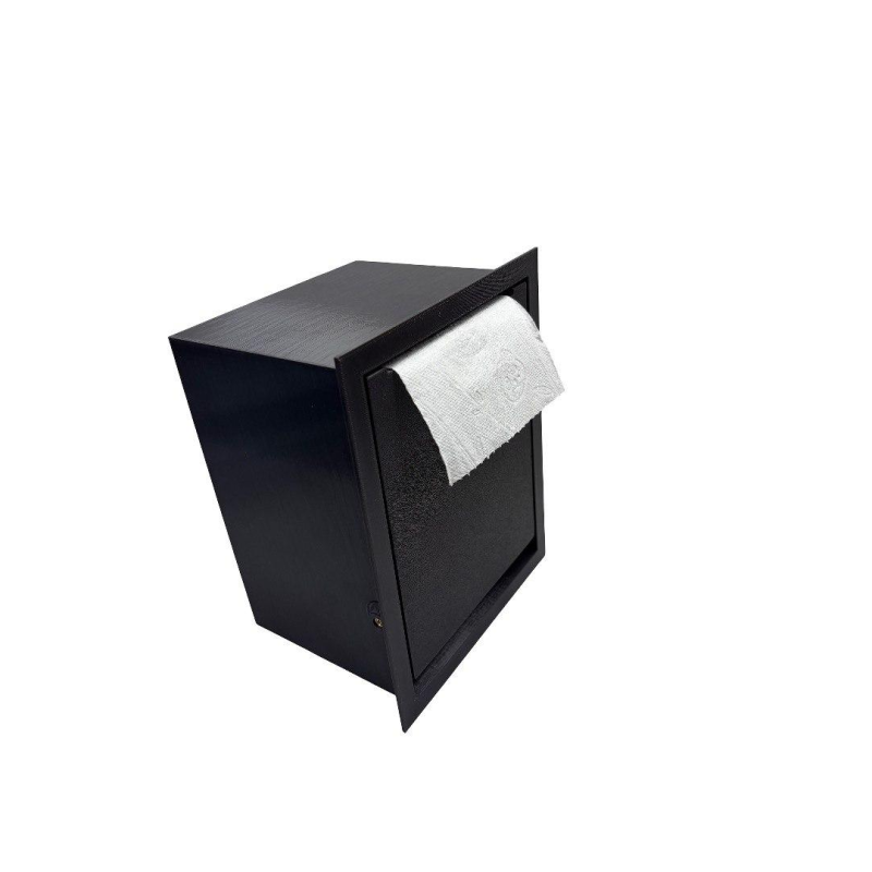 Тримач туалетного паперу прихованого монтажу з гострими кутами