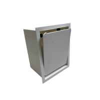 Тримач для туалетного паперу прихованого монтажу білий