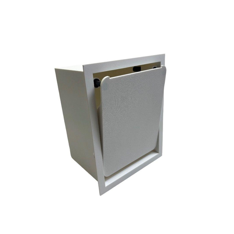 Тримач для туалетного паперу прихованого монтажу білий