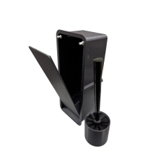 Йоржик прихованого монтажу чорний напівкруглий кут